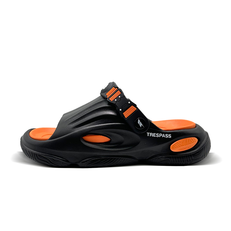 

Мужские сандалии Quiet Slide TRESPASS, Black Orange