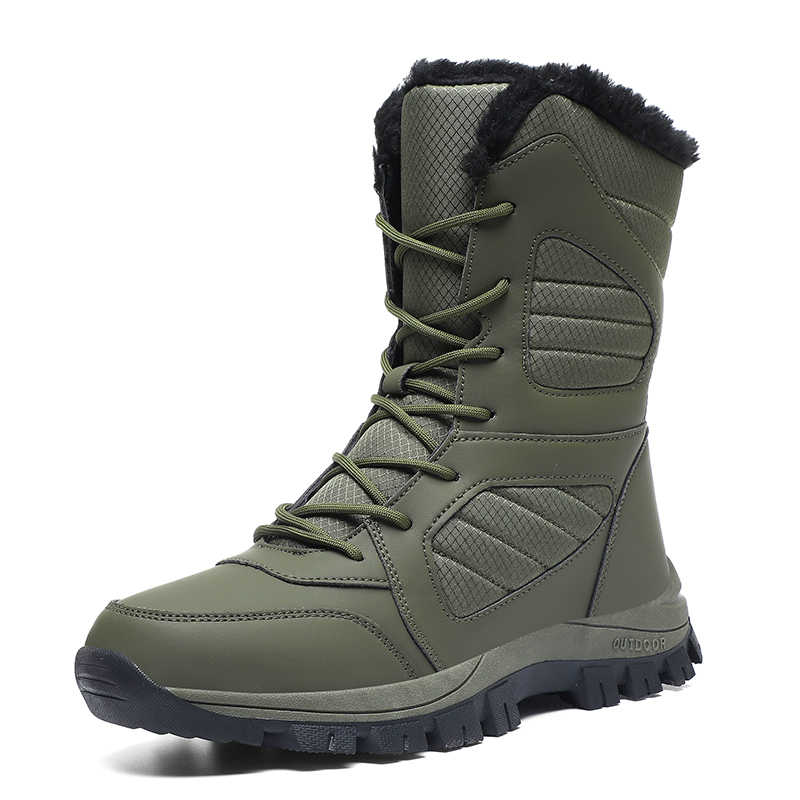 

Теплые водонепроницаемые противоскользящие унисекс-ботинки Snow Boots Crew BANGNEY, зеленый