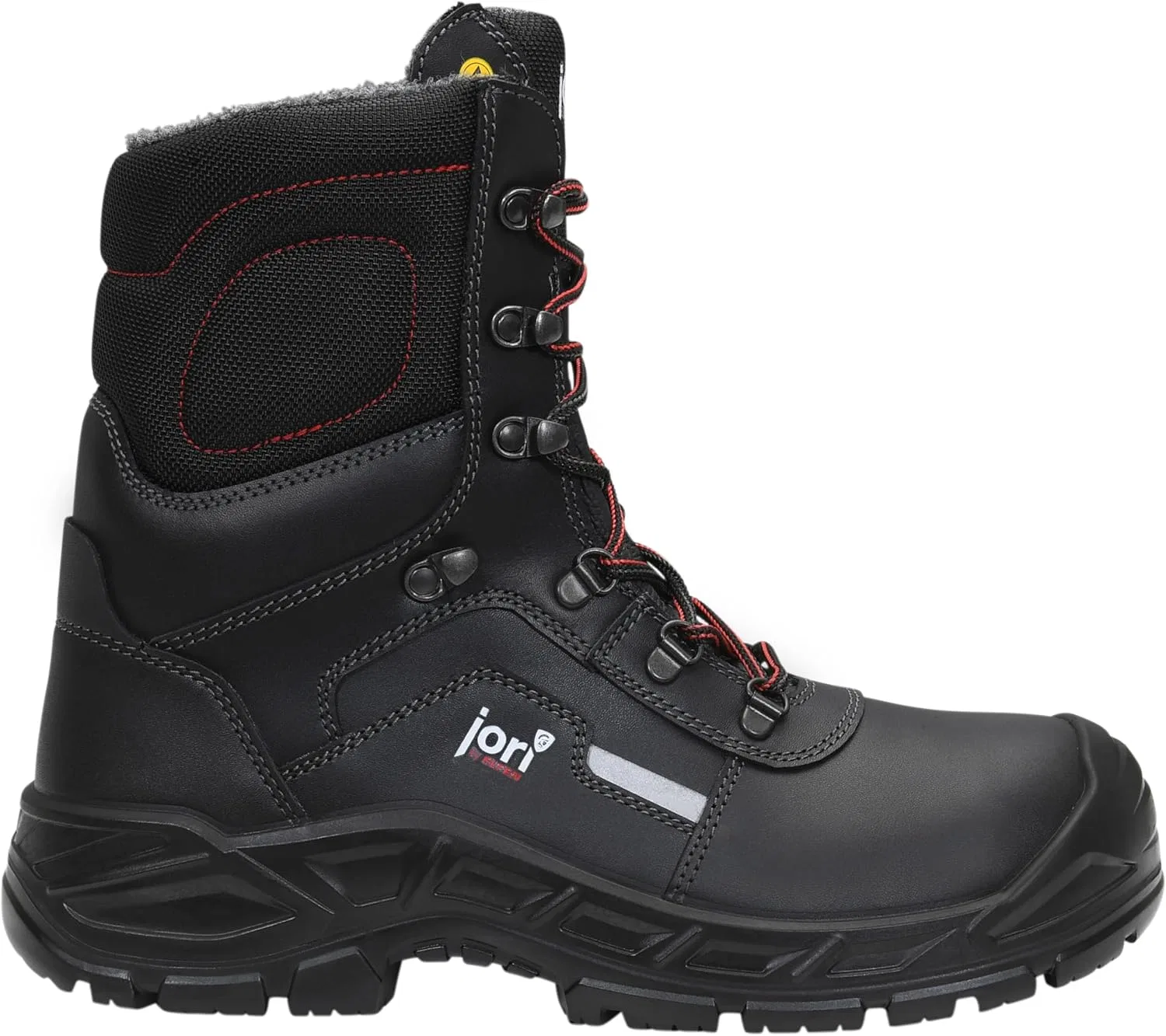 Ботинки ELTEN Jori Sicherheitsschnürstiefel (Form C) jo_ROBUST High ESD S3 CI, Damen und Herren, Leder/Textil, Stahlkappe, leicht, robust, Schwarz, Black — фото 3