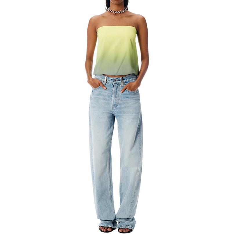 Женские джинсы Float из коллекции весна-лето 2026 Alexander Wang, vintage белый синий — фото 3