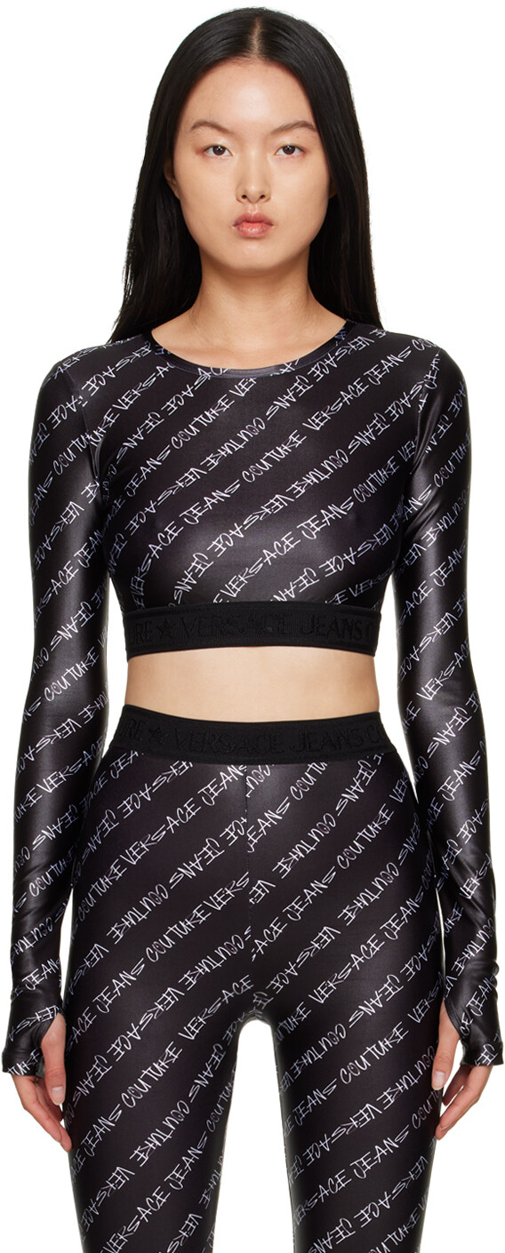

Футболка с длинным рукавом с принтом Versace Jeans Couture
