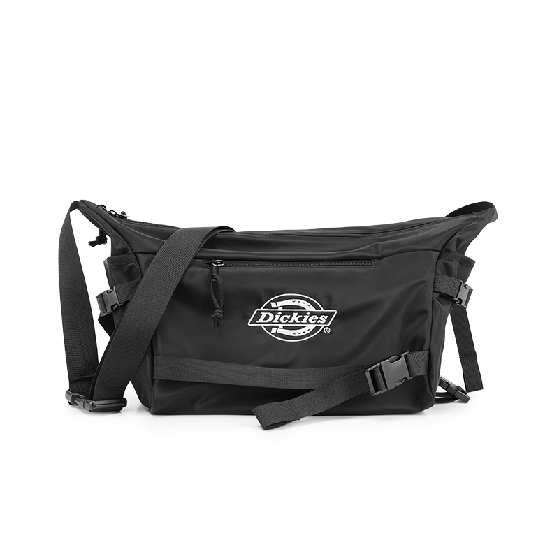 

Dickies Полиэстеровая кроссбоди сумка унисекс черно-серая белая, Black