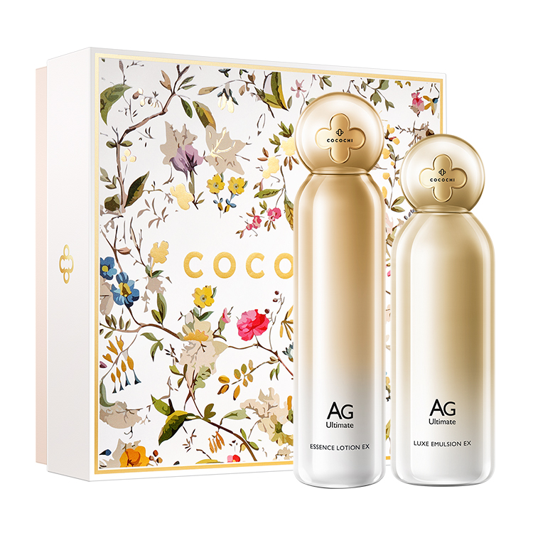 

Набор для ухода за кожей Cocochi AG с лосьоном-очищающим средством, эссенцией и кремом против гликации увлажняющий, восстанавливающий Cocochicosme