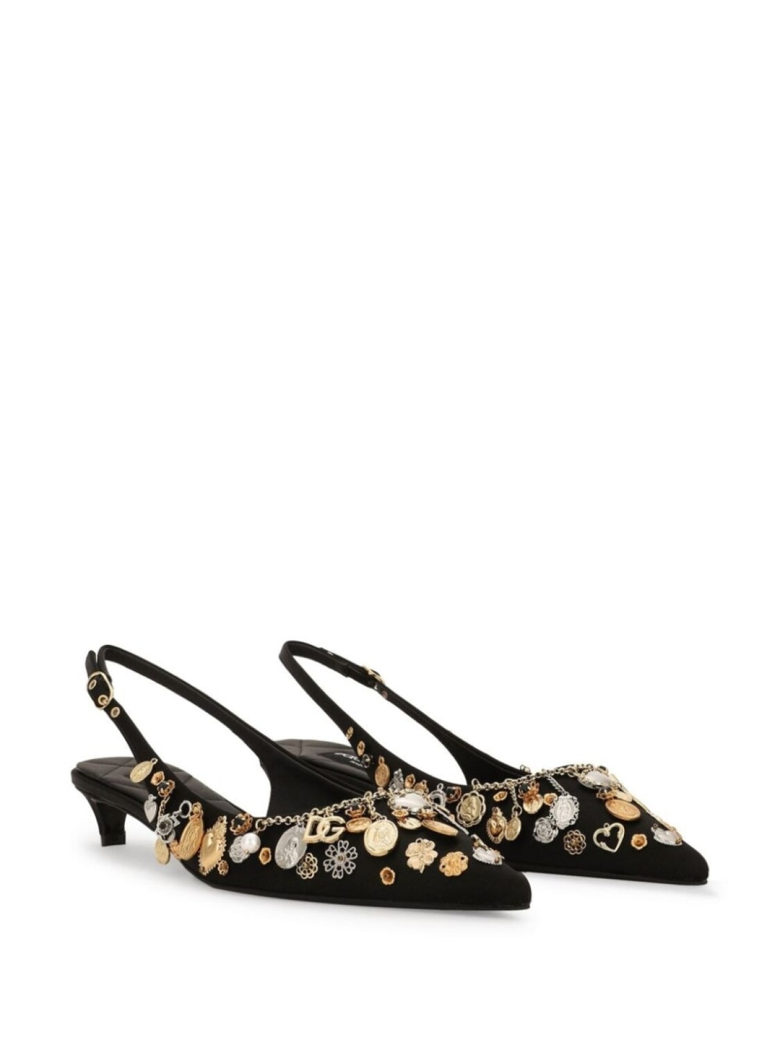 Туфли-лодочки Dolce & Gabbana с открытой пяткой, черный
