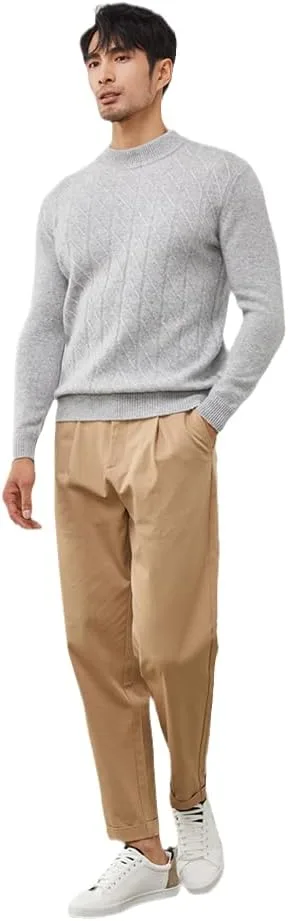 

Bollrllr мужской свитер 100% cashmere зимний теплый plus size