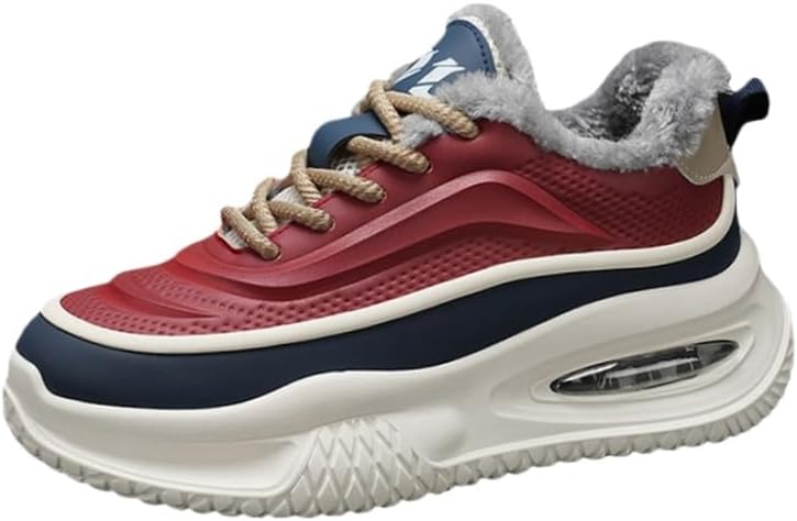 

Утепленные и теплые зимние мужские повседневные спортивные кроссовки. Внутренняя подкладка удобная и мягкая, сохраняет ноги в тепле. Прочная подошва Clolinde, красный