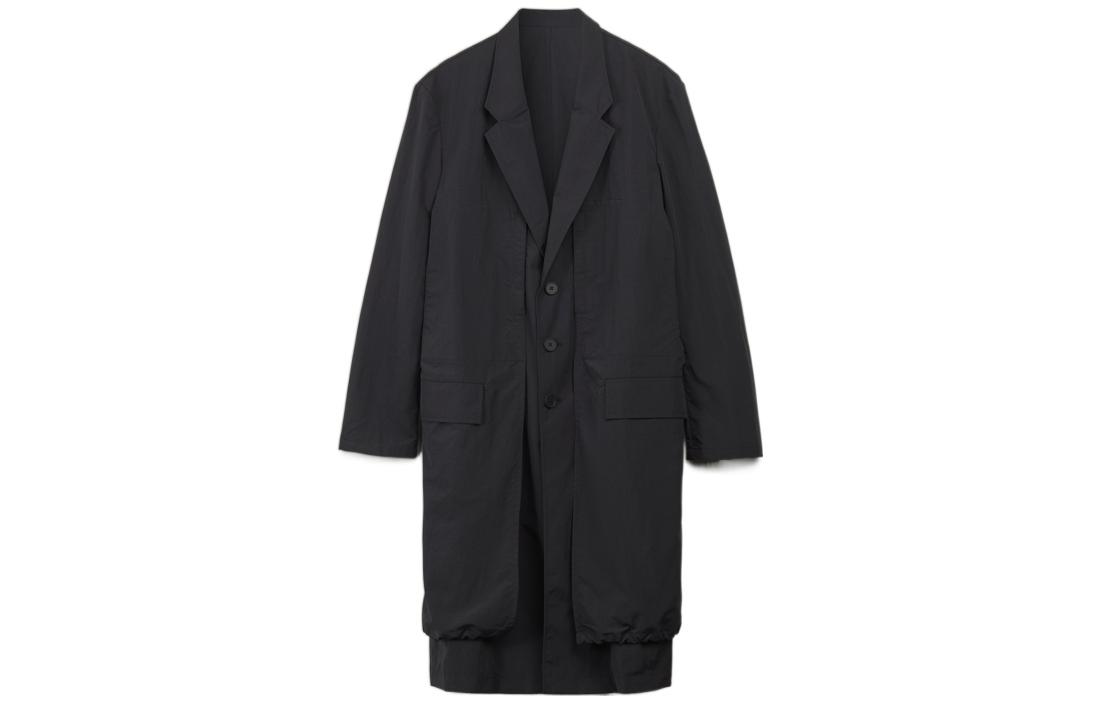 

Y-3 Черное унисекс пальто, Black