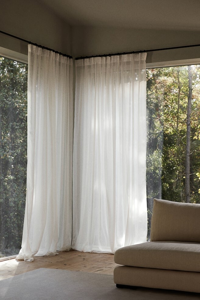 

Широкий шарф шторка H&M, 300x300 см, белый