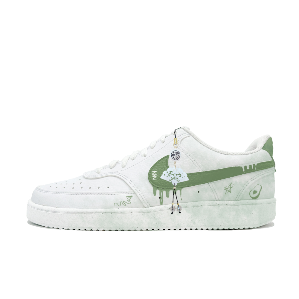 

Nike Кроссовки Court Vision 1 мужские низкие зеленые, цвет Green