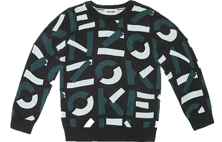 

Свитер детский Kenzo, черный / зеленый