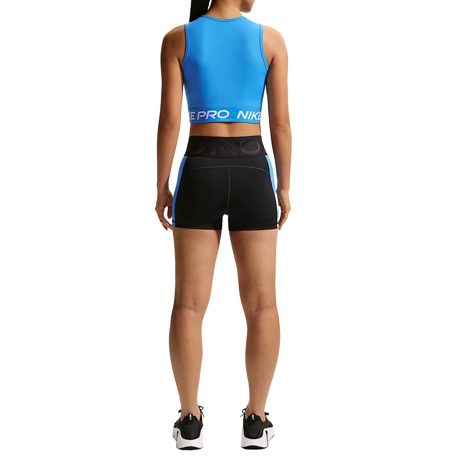 Спортивный топ Dri Fit женский Nike, Light Photo Blue/White — фото 3