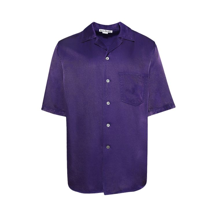 

Рубашка Acne Studios Button-Up Shirt 'Dark Purple', фиолетовый