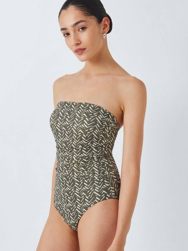 

Купальник Cos с рюшами и бандо John Lewis, Khaki