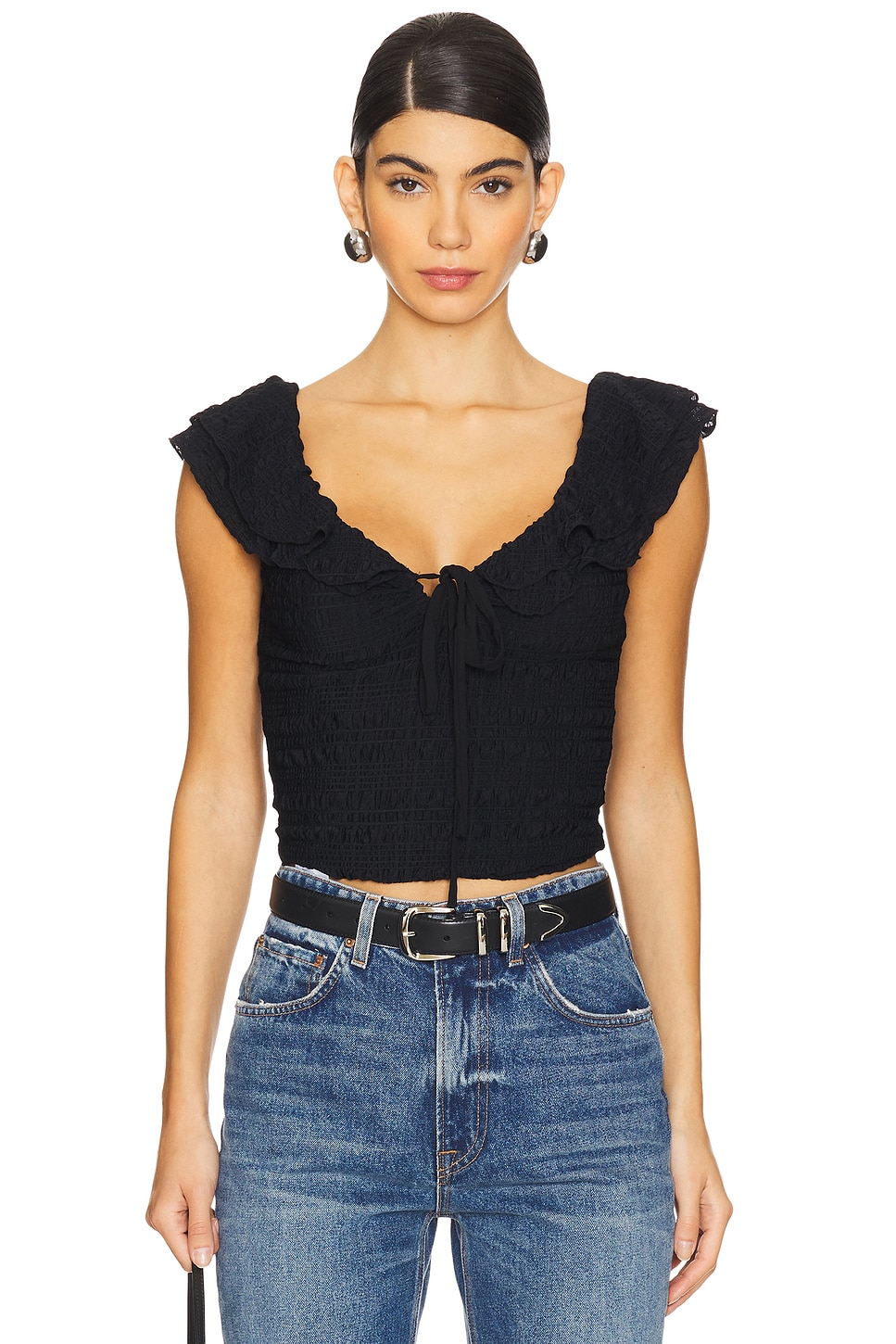 

Люблю тебя больше, футболка Free People, черный