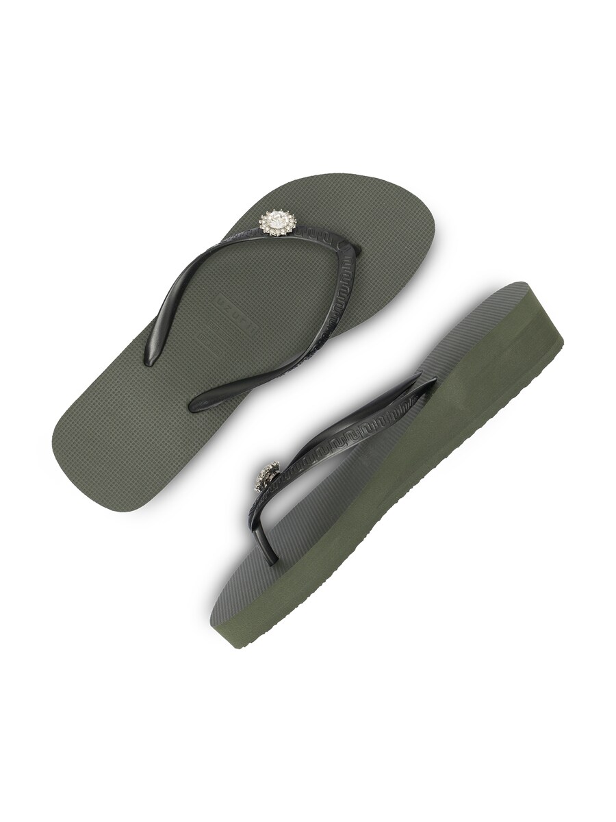 Классические балетки Uzurii Luxury Footwear Army, оливковый — фото 3