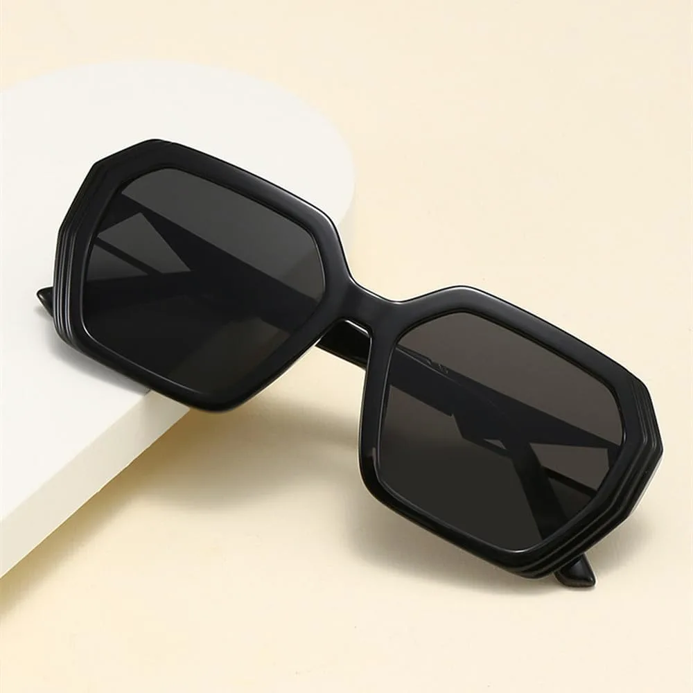 

Женские солнцезащитные очки LVTFCO неправильной формы с крупным градиентным оправой и выемками, летние очки для путешествий, защита от ультрафиолета UV400, 6