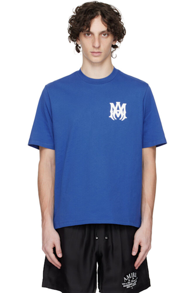 

Синяя футболка с логотипом MA Core AMIRI