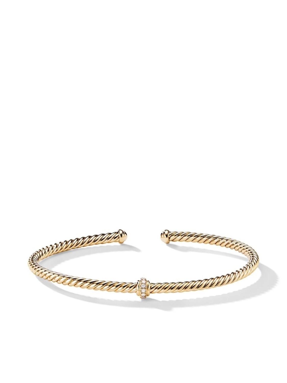 

Браслет Cablespira Station из желтого золота с бриллиантами David Yurman, золотой