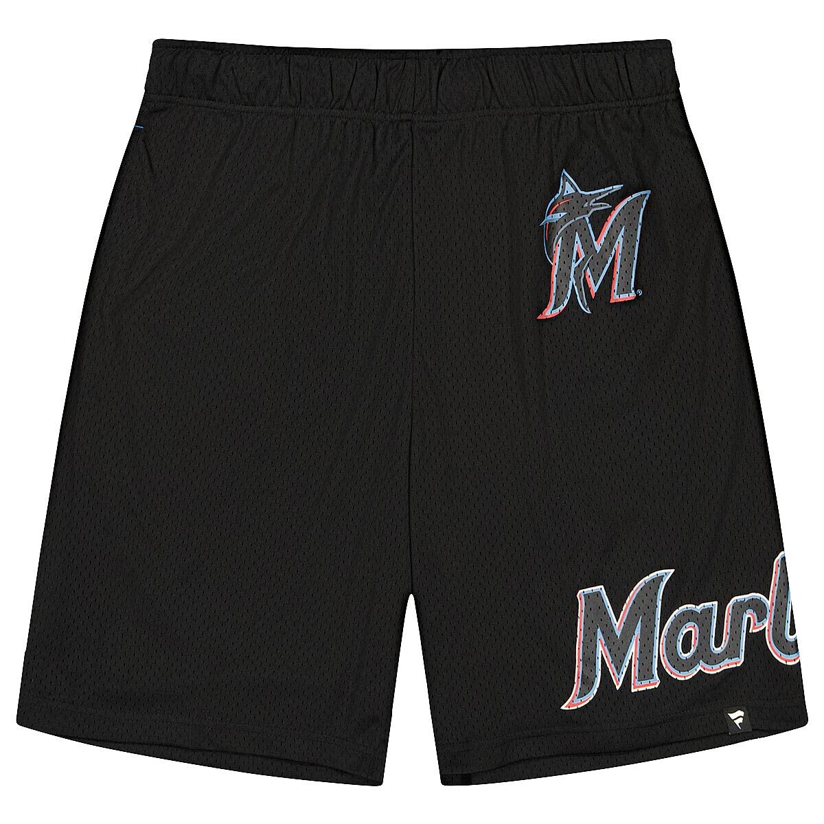 

Шорты MLB MIAMI MARLINS FUNDAMENTALS MESH Shorts Fanatics, цвет Schwarz/Elektrisches Blau