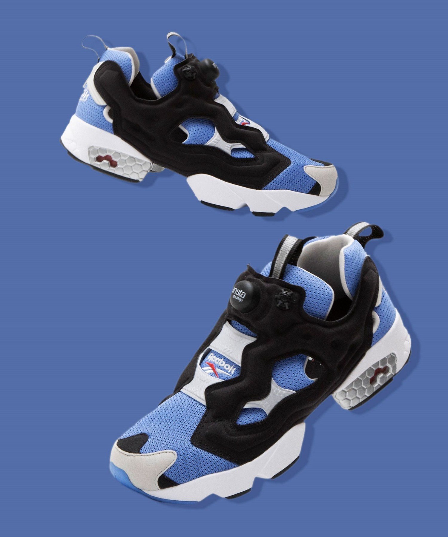 Кроссовки Reebok / INSTAPUMP FURY 94 OG SAX BEAMS, BLUE — фото 3