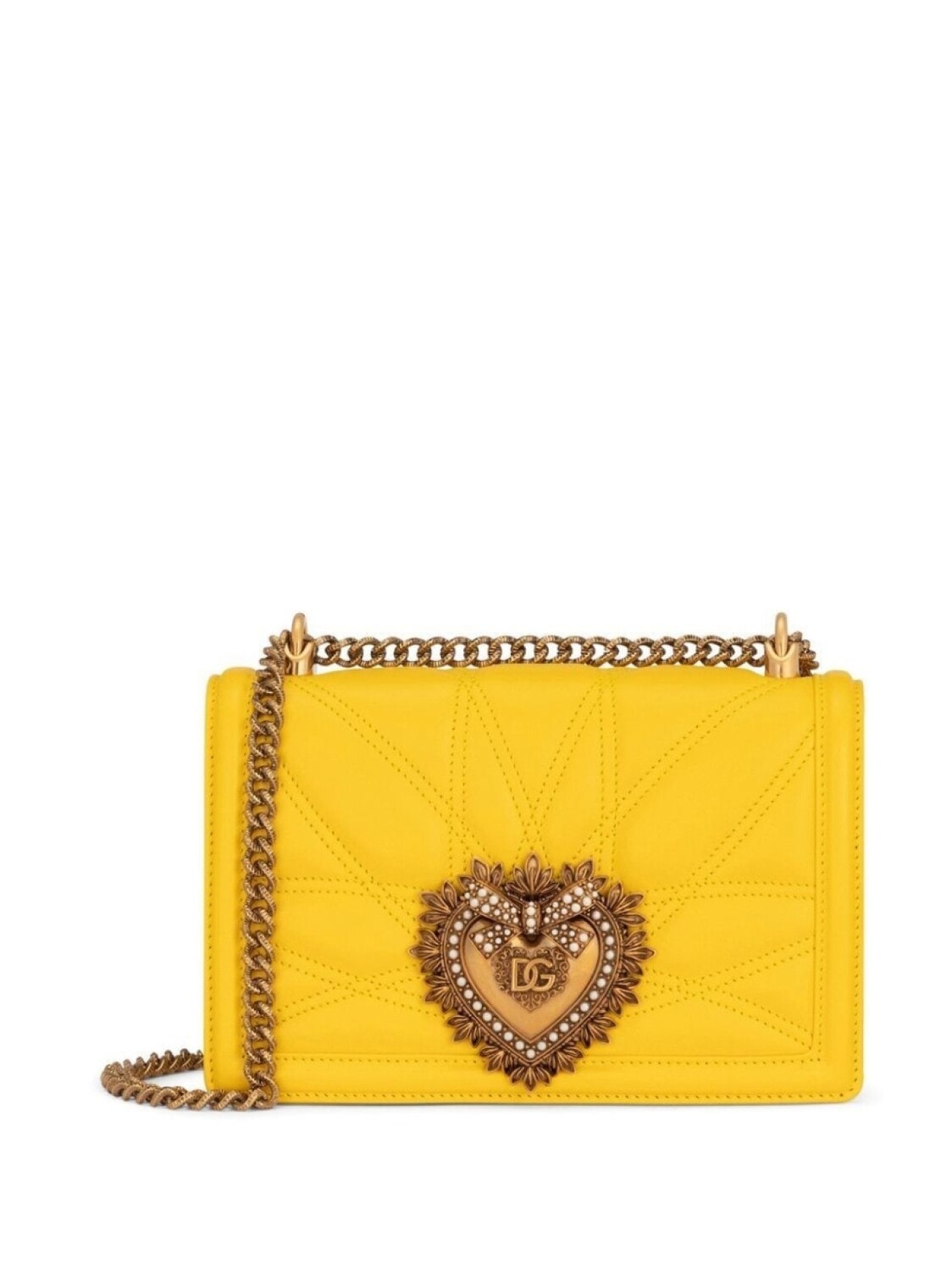 

Dolce & Gabbana сумка через плечо Devotion, желтый