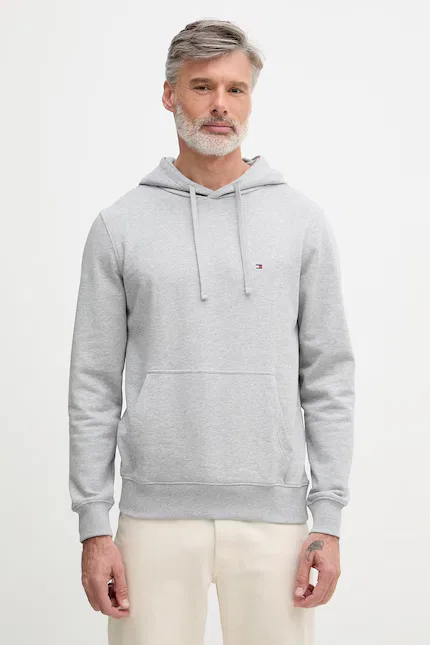Худи мужское с капюшоном Tommy Hilfiger, серый