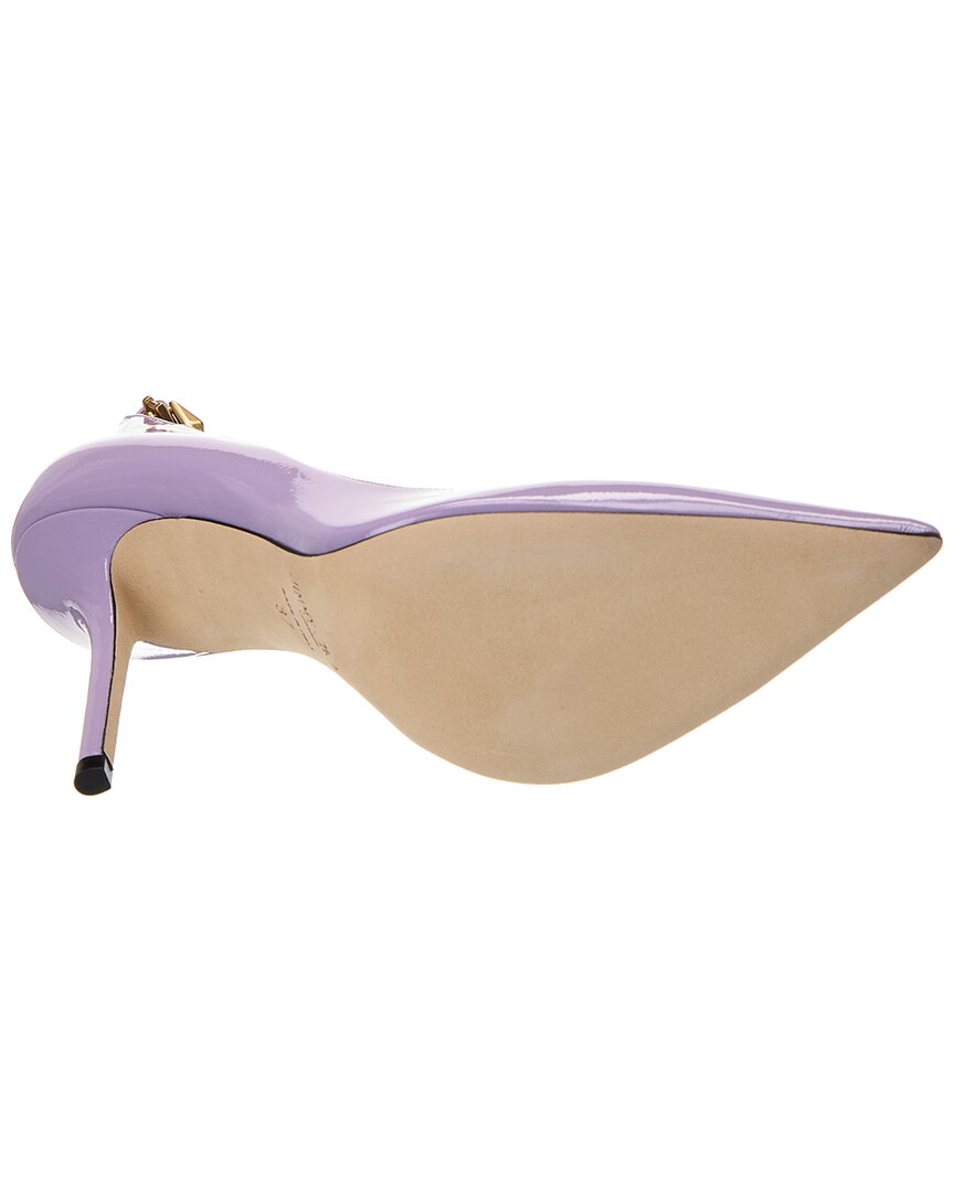 Патентованные туфли-лодочки Jimmy Choo Diamond Talura 100, фиолетовый — фото 4