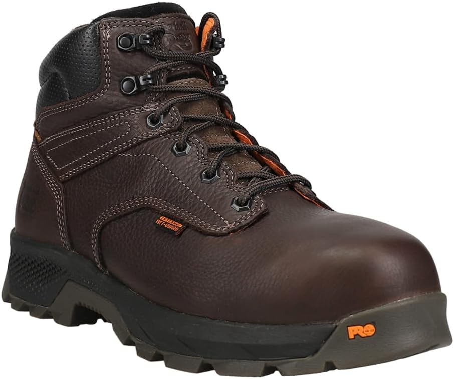 Timberland PRO мужские рабочие ботинки Titan Ev 6" с композитным защитным носком и внутренним метгардом, Brown — фото 2