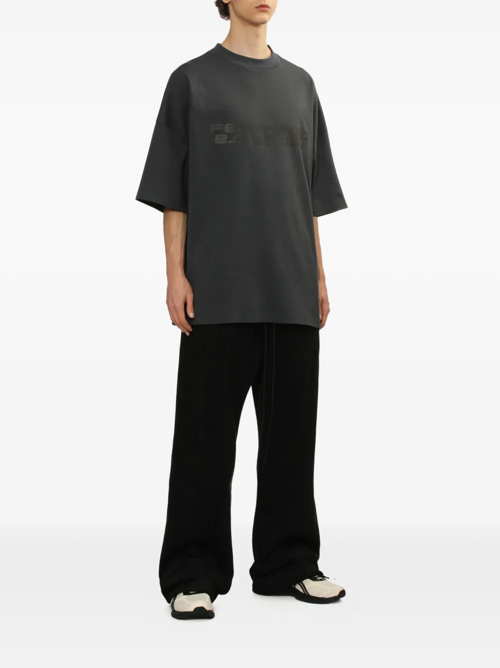 Футболка Fear of God Essentials Ponte 90s, серый — фото 3