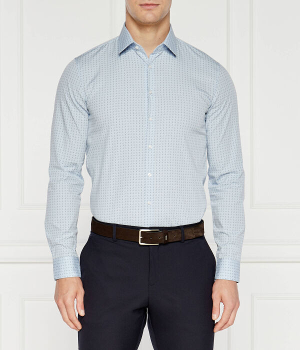

Поплиновая рубашка Slim fit Calvin Klein, синий