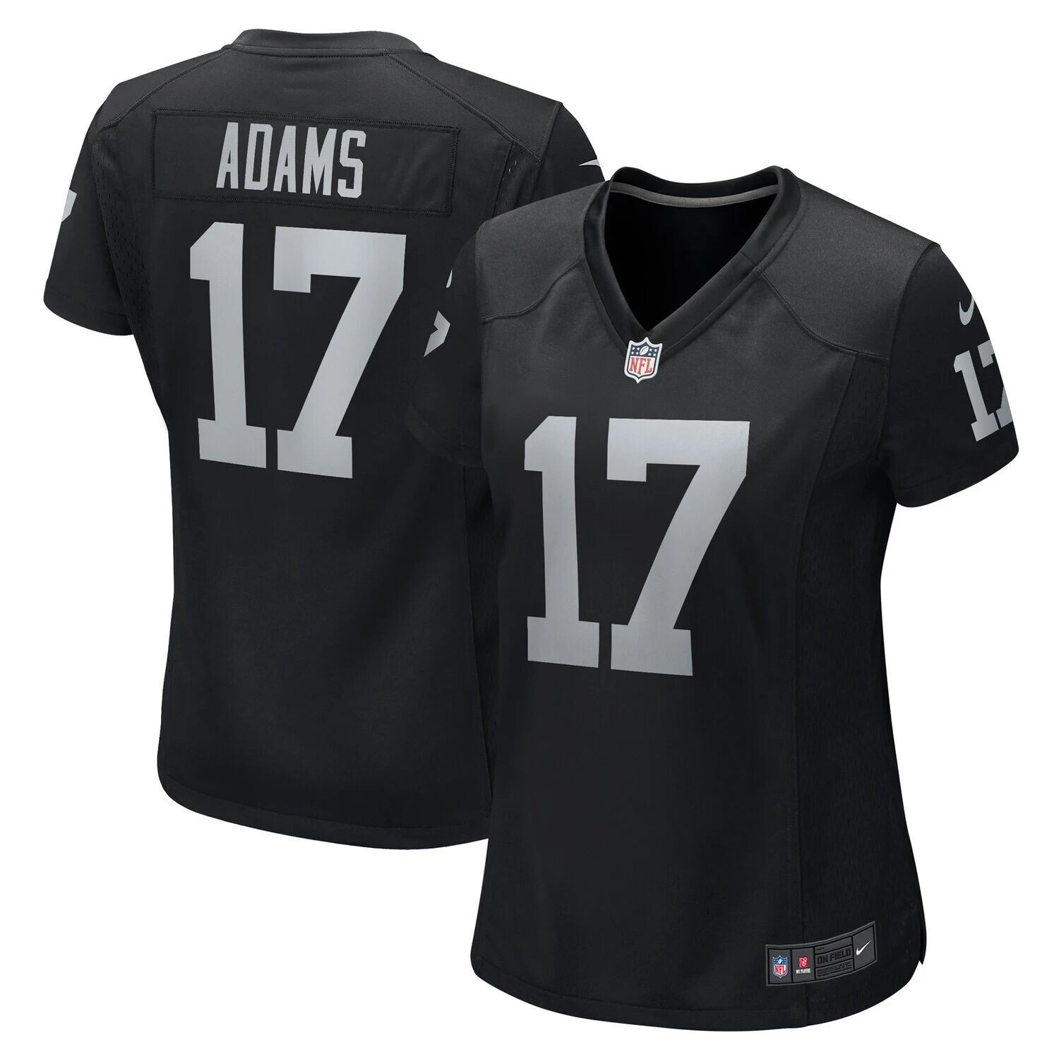 

Женская черная игровая майка Nike Davante Adams Las Vegas Raiders Nike, Черный, Женская черная игровая майка Nike Davante Adams Las Vegas Raiders Nike