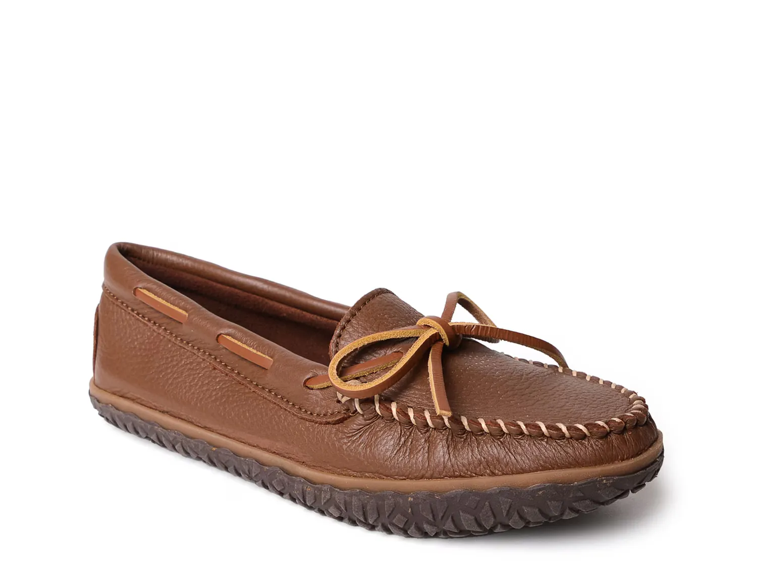 Балетки Deerskin Tread Slipper Minnetonka, коричневый