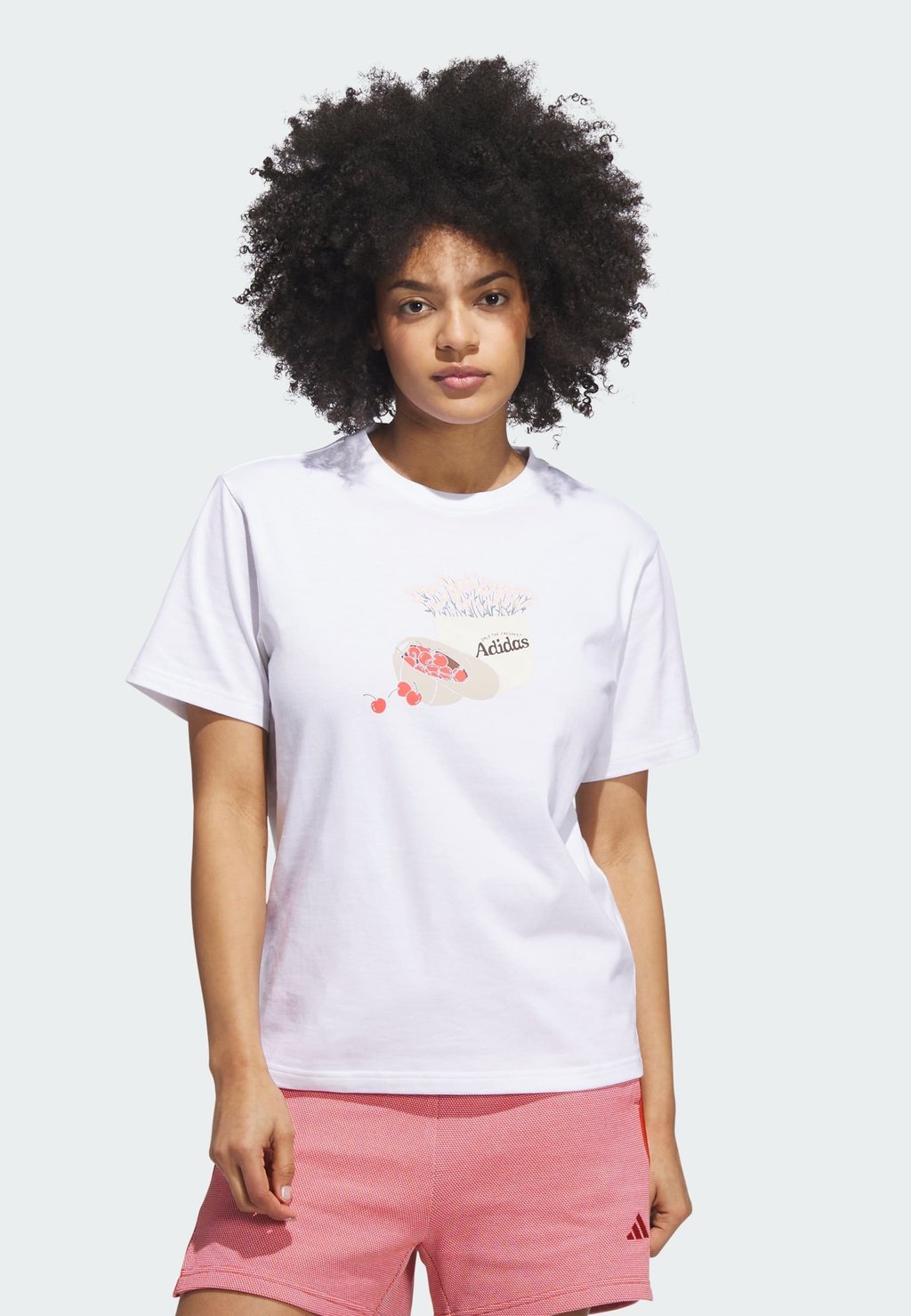 

Футболка с принтом FARMERS MARKET GRAPHIC TEE Adidas Sportswear, белый