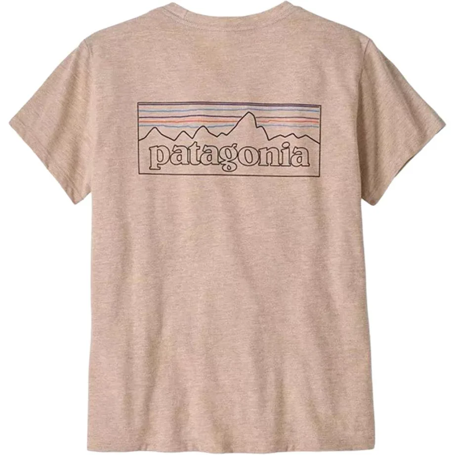 Футболка с логотипом Patagonia, Light Pink/POMV
