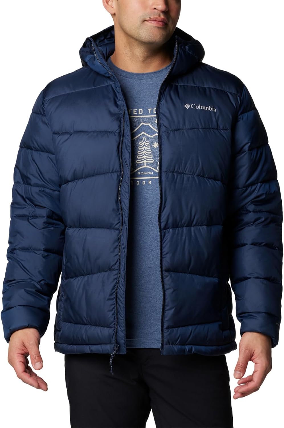 

Куртка Columbia Fivemile Butte II с капюшоном, Collegiate Navy