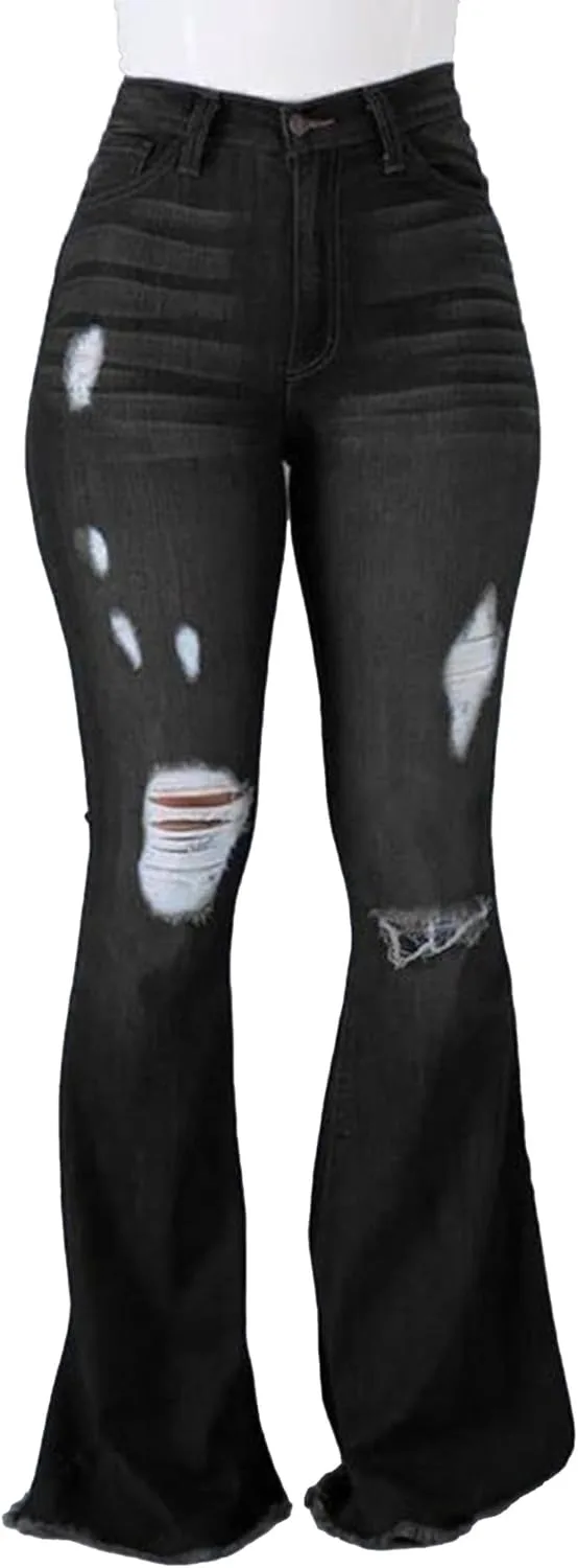 

DGHM-JLMY женские облегающие потертые джинсы Mid Rise с дырками