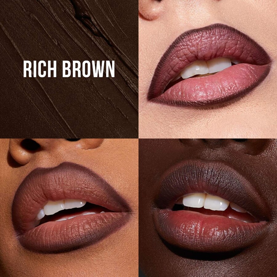 Автоматический матовый карандаш для губ Lip Contour 2.0 HUDA BEAUTY, 0.01 oz/0.5 g, Rich Brown — фото 2