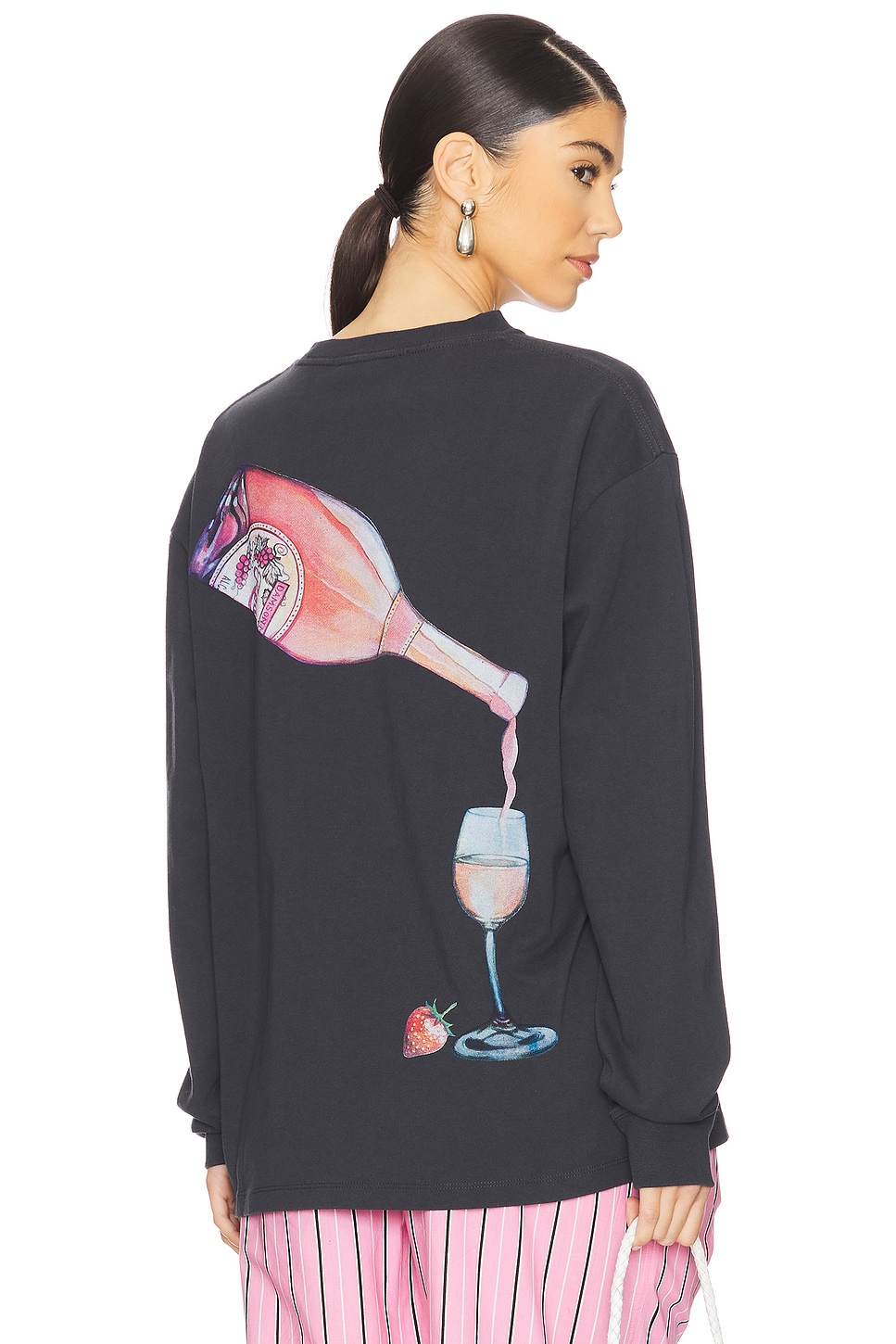

Длинный рукав футболка Rose Wine от Damson Madder, charcoal
