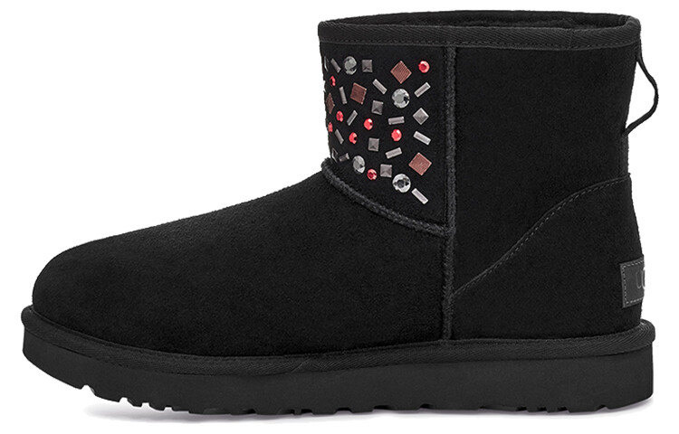 Угги женские UGG Classic Mini Stud II, черный