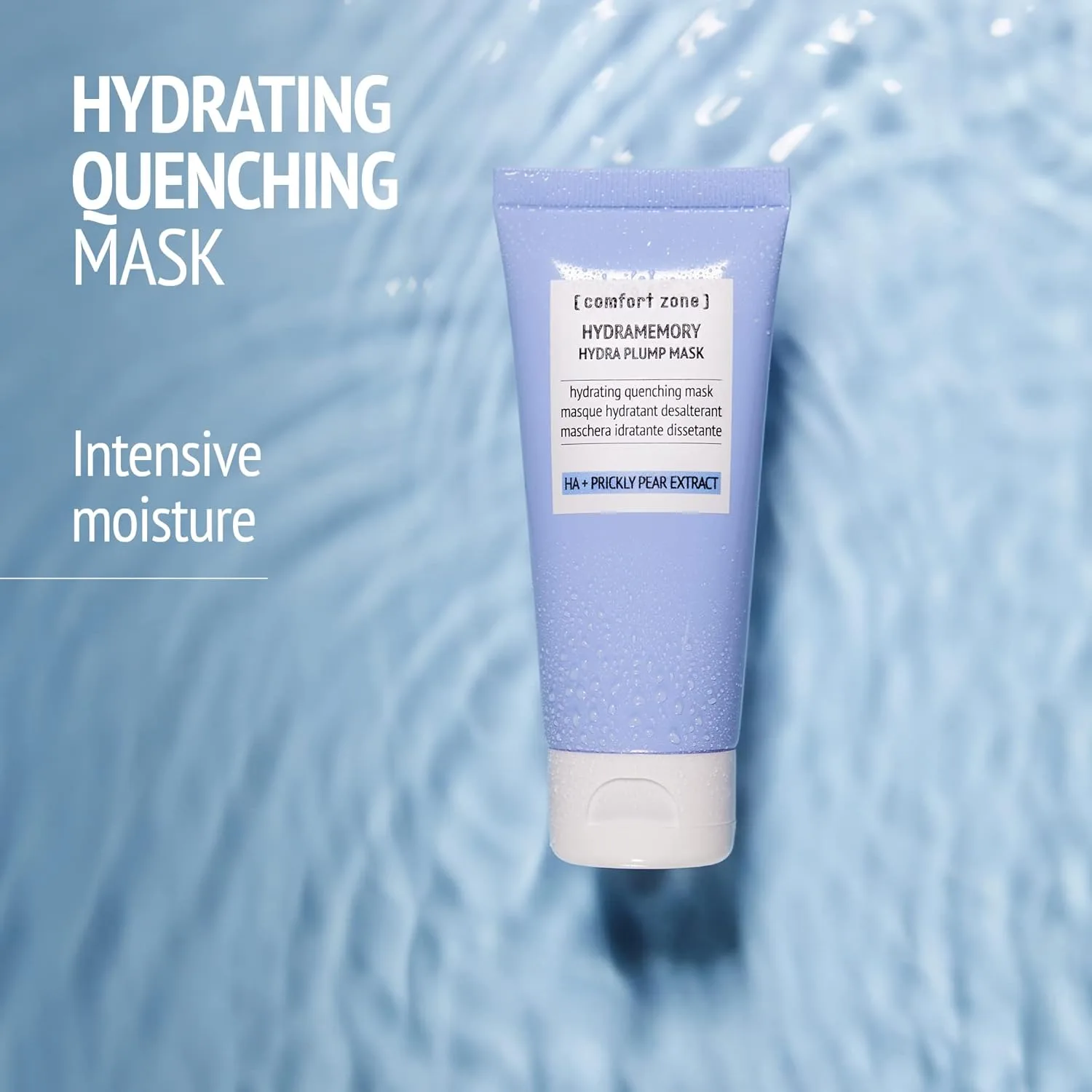 Маска для лица [ Comfort Zone ] — Hydramemory Hydra Plump Mask, быстро впитывающаяся смываемая , успокаивает, увлажняет, 60 мл — фото 2