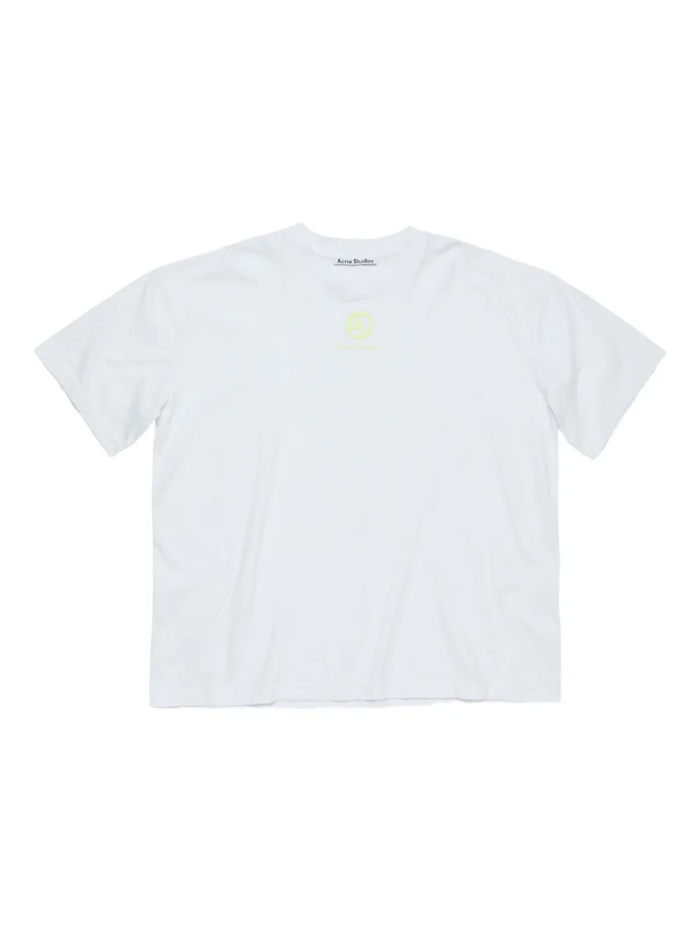 

Футболка из органического хлопка с логотипом Acne Studios, белый
