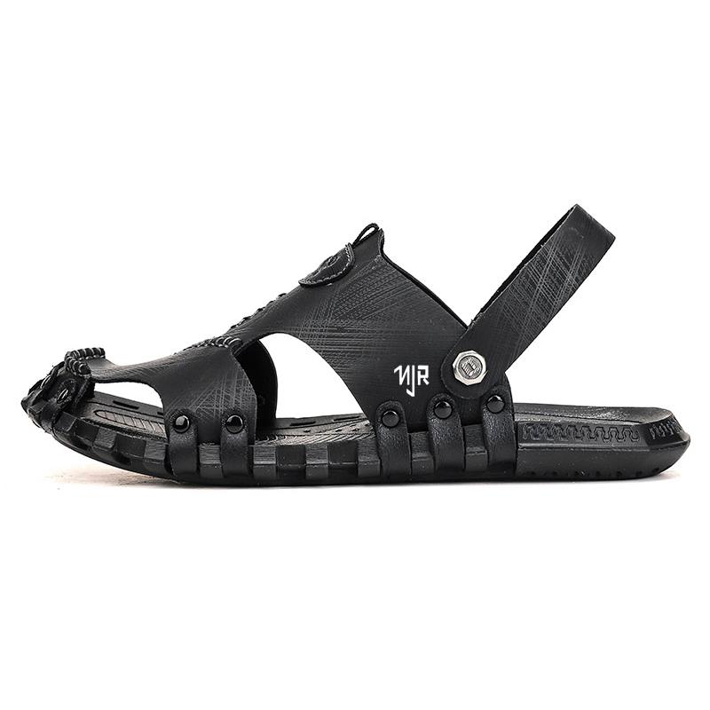 

NANJIREN Пляжные сандалии мужские черные, цвет Black