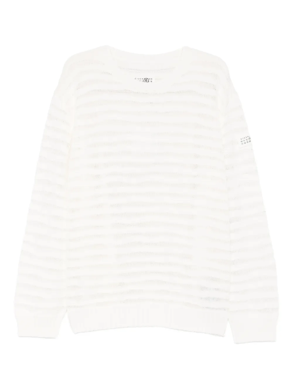 

Джемпер с круглым вырезом Mm6 Maison Margiela, белый