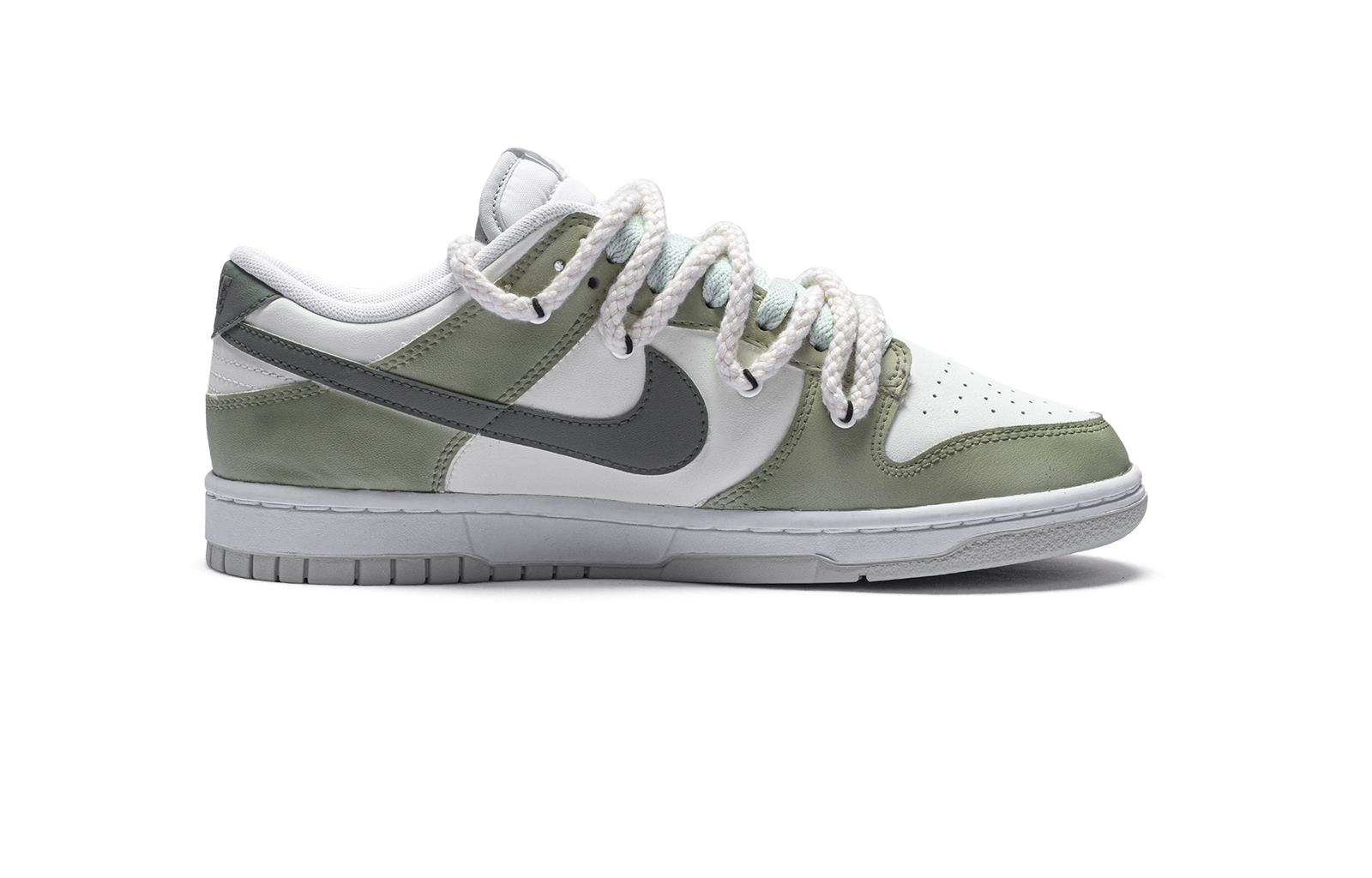 

Кроссовки Nike Dunk Skateboarding Shoes Men Low-top White, Green, And Blue, светло-зеленый