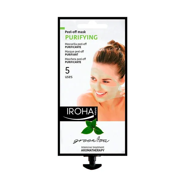 

Восстанавливающая маска для лица с зеленым чаем Mascarilla Peel-Off Purificante Iroha Nature, 1 UD