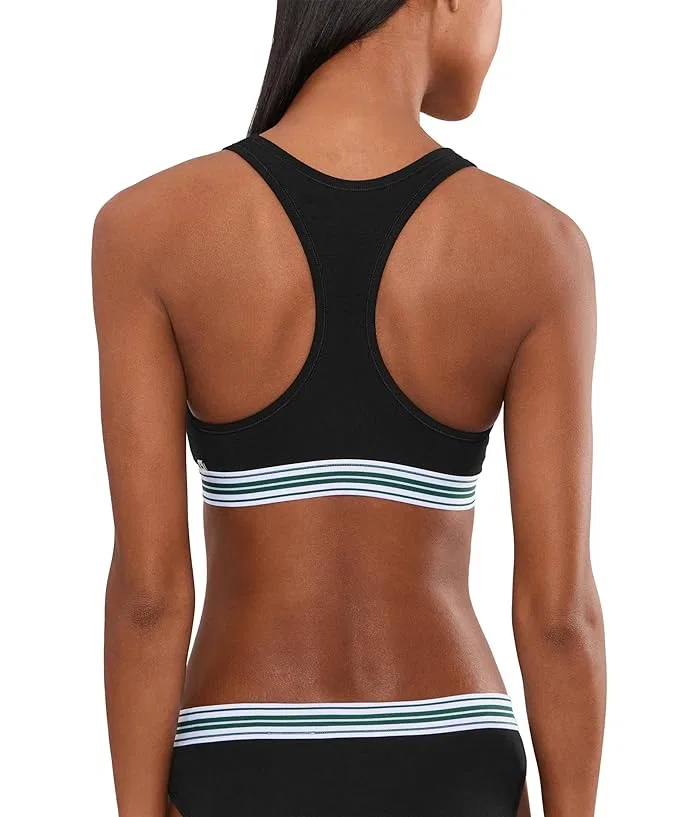 Бралетт Lacoste Contrast Band Stretch Cotton, Onyx/Azalea — фото 4