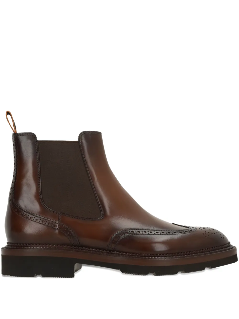 

Челси с брогированием Santoni, коричневый