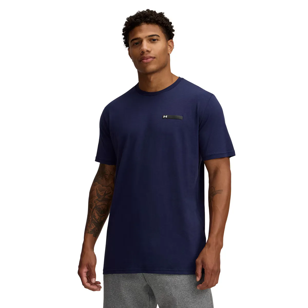 

Футболка мужская UA M LC Strip Logo SS Under Armour, синий