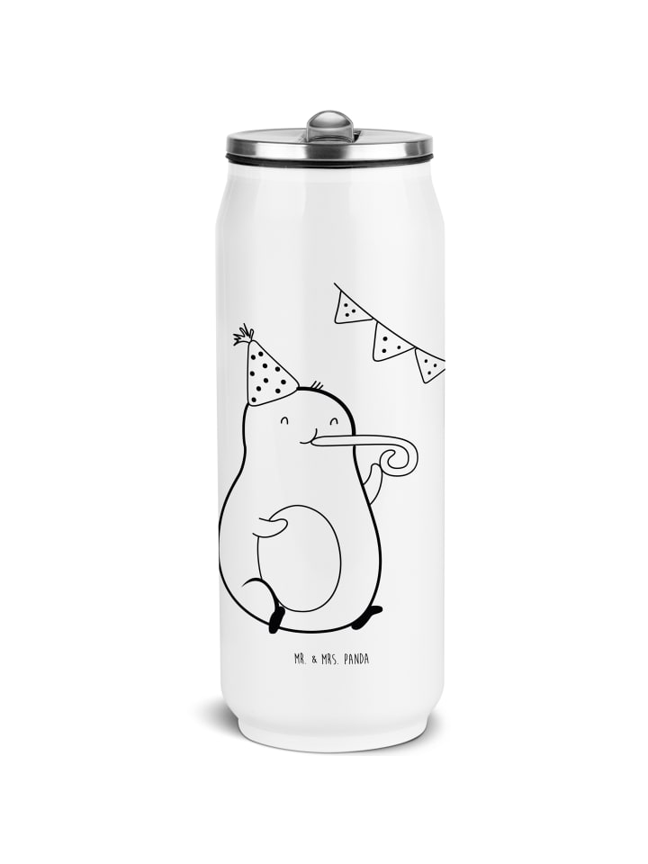 

Mr. & Mrs. Panda Белая подарочная бутылка для воды с изображением авокадо, без надписи
