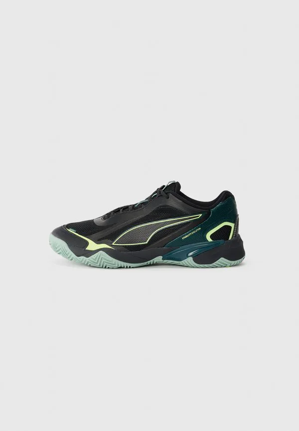 Гандбольные кроссовки solarstrike 4 Puma, Black/Green/Fizzy Light/Light Moss